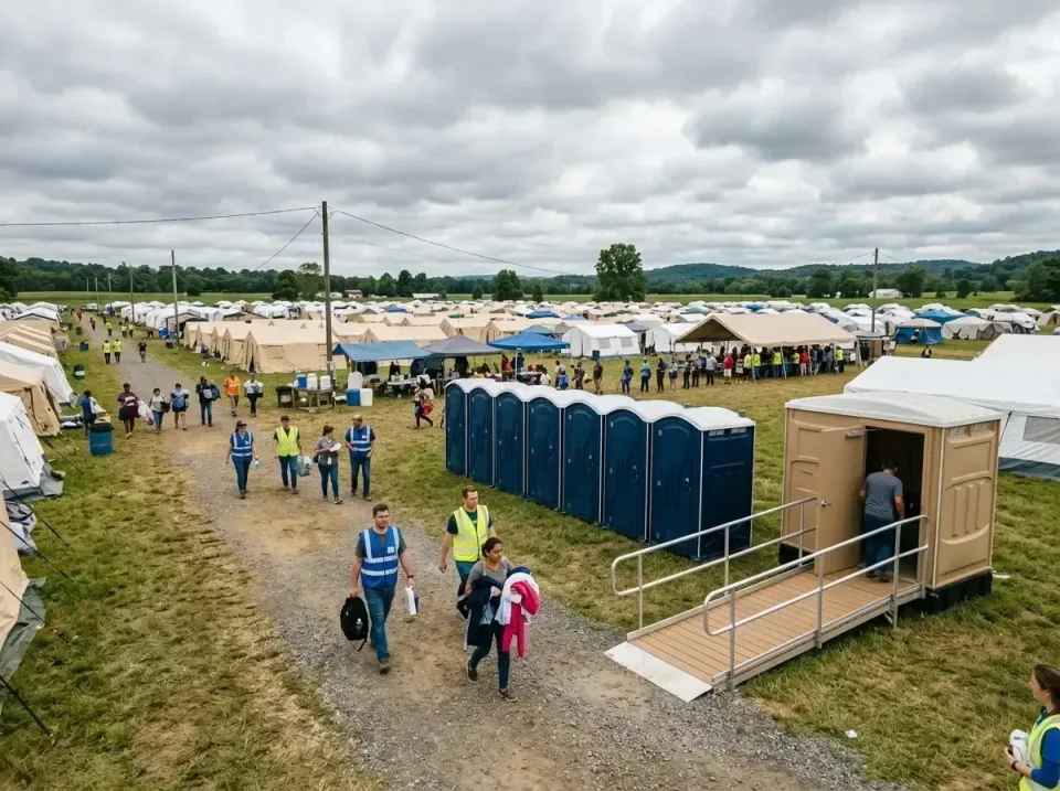 disaster-relief-camp-restrooms-010 — frequently asked questions, Dumpster & Portable Bathrooms Rental in Gibson City, IL